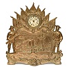 Rare Cast Bronze U.S.S. Maine Commemorative Novelty Clock,