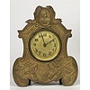 Spanish American War Cast Brass Novelty Clock, unmarked Waterbury 