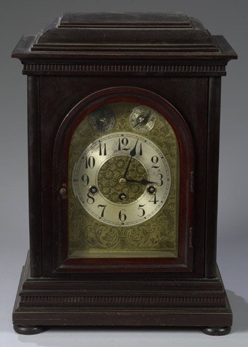 Junghans, Werttenburg Mahogany Bracket Clock, — Antique Clocks Price Guide