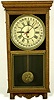 Sessions Oak Regulator E Calendar Clock,