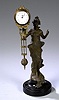 Junghans Statue Clock with brass swing arm,