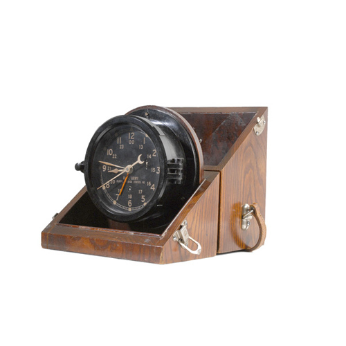 Chelsea U.S. Army Message Center Mark 2 Clock in Original Case, — Antique Clocks Price Guide