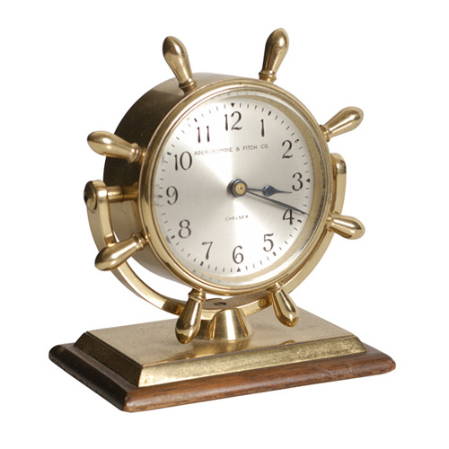 Chelsea "Comet" Desk Clock sold by Abercrombie & Fitch, — Antique Clocks Price Guide