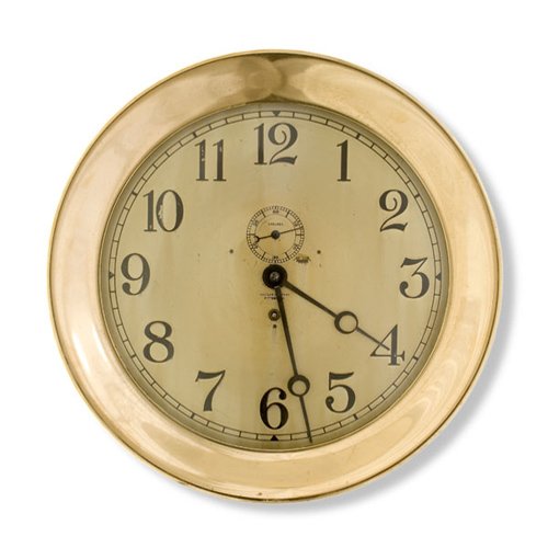 Rare Chelsea 12" Large Dial Wall Clock sold by Grogan Company, — Antique Clocks Price Guide