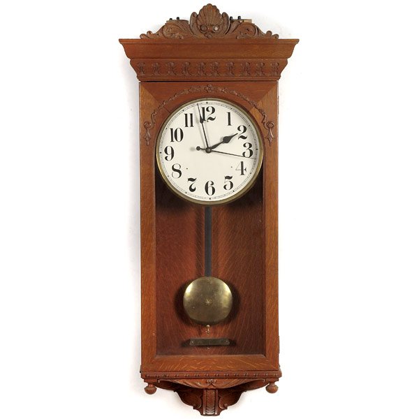 Early Battery Operated Wall Clock, — Antique Clocks Price Guide