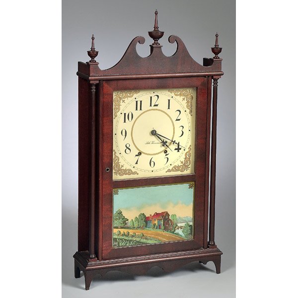 Seth Thomas Pillar & Scroll Shelf Clock, — Antique Clocks Price Guide