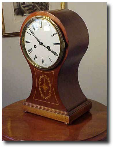 Edwardian Balloon Mantel Clock By the Hamburg American Clock Co., Circa 1910 — Antique Clocks Price Guide