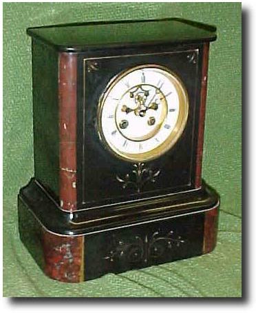 French Marble Mantle Clock, Circa 1870 — Antique Clocks Price Guide