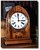 Edwardian Mahogany Lancet Clock