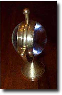 Vintage Swiss Crystal Ball Clock, c. 1939 — Antique Clocks Price Guide