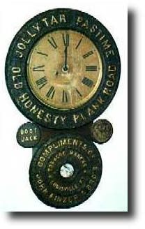 A Baird Figure Eight Advertising Clock Jolly Tar Tobacco, c. 1888-9 — Antique Clocks Price Guide