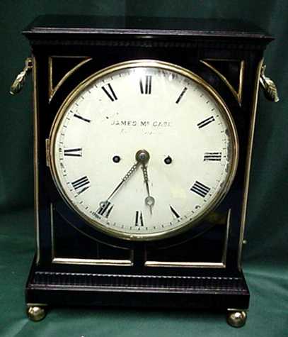James McCabe Twin Fusee Georgian Bracket Clock, circa 1805, — Antique Clocks Price Guide