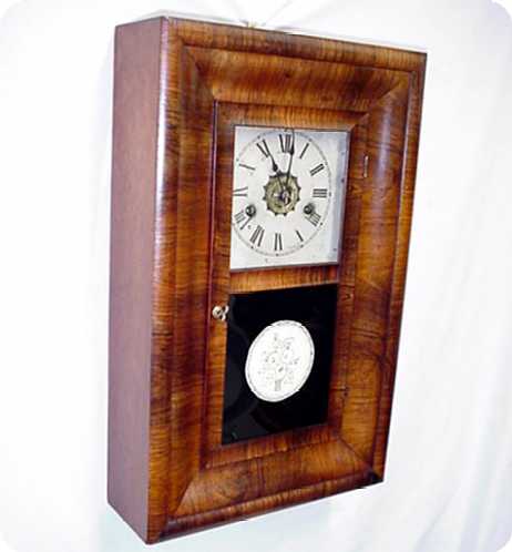 E. N. Welch Miniature Rosewood OOG with Club-Foot Escape wheel — Antique Clocks Price Guide