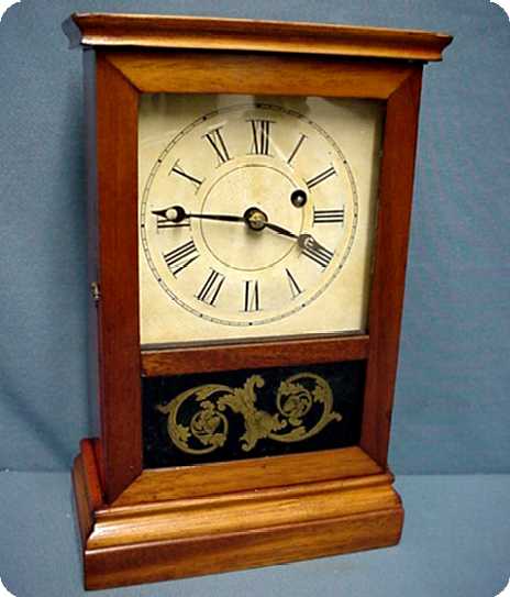 Atkins Clock Co  Shelf or Mantle Clock, Circa 1870. — Antique Clocks Price Guide