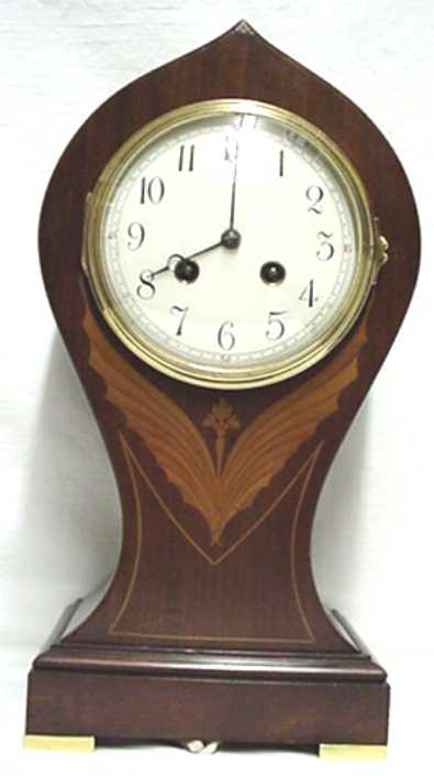 Pristine French Inlaid Balloon Mantle Clock "The Dragon Fly" — Antique Clocks Price Guide