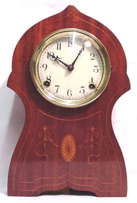 Pristine Sessions Marquetry Mantle Clock "The Manchester" — Antique Clocks Price Guide