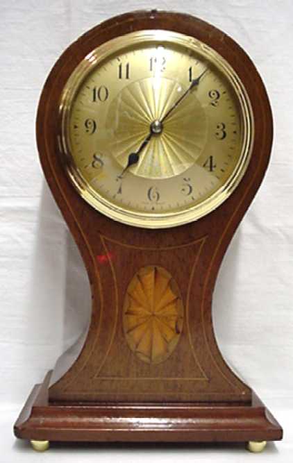 Miniature French Inlaid Balloon Clock — Antique Clocks Price Guide