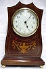 French Inlaid 8 Day Edwardian Desk Clock