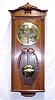 L.F.S. Quarter Hour Westminster Chime Walnut Wall Clock Marked Movement and Case