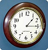 Seth Thomas Wall Clock 16" Diameter Walnut