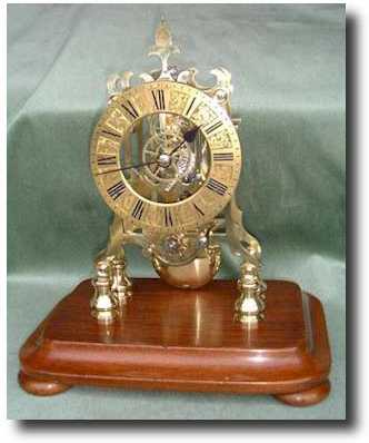 A small good quality skeleton timepiece c1840-50 — Antique Clocks Price Guide