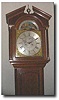 A small Lancaster longcase thirty hour clock c 1780.