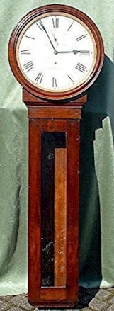 A late nineteenth century wall mounted regulator in a mahogany case. — Antique Clocks Price Guide