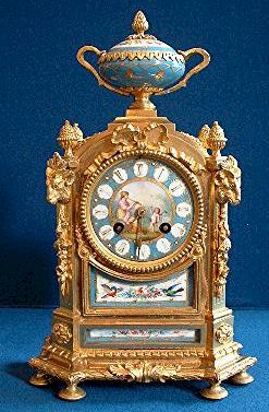 A small French clock from circa 1870 about twelve inches high, of excellent quality. — Antique Clocks Price Guide