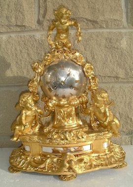 A superb French globe clock dating from circa 1840 by the eminent Raingo Brothers, the leading French makers of these clocks at the time. — Antique Clocks Price Guide