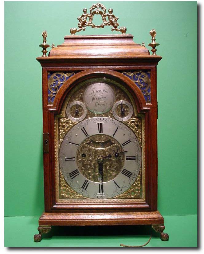Austrian oak cased grand sonnerie bracket clock, circa 1750 — Antique Clocks Price Guide
