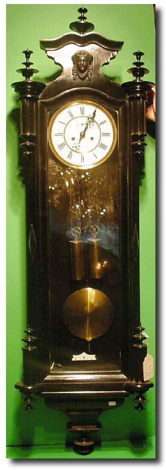 German double weight Vienna regulator, circa 1890. — Antique Clocks Price Guide