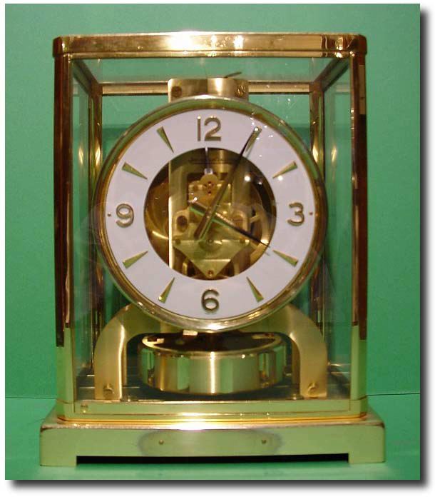 Swiss Jaeger le Coultre Atmos timepiece, circa 1960 — Antique Clocks Price Guide