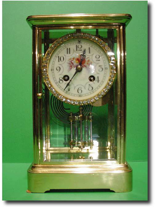 French four glass clock, Circa 1870 — Antique Clocks Price Guide