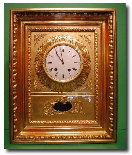 Austrian water gilded wall clock, circa 1830 — Antique Clocks Price Guide