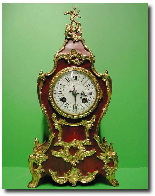 French tortoiseshell and ormolu mounted boulle clock, circa1880 — Antique Clocks Price Guide