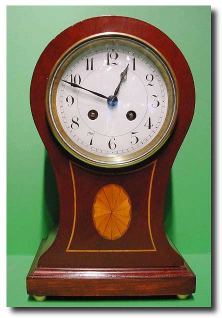 English late Victorian balloon style bracket clock, circa 1890-1900 — Antique Clocks Price Guide