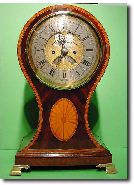 English Victorian balloon bracket clock by "Thomas Turner", London, circa 1880 — Antique Clocks Price Guide