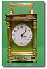 French miniature gilt bronze and champleve carriage clock timepiece, circa 1900