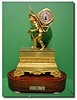 French First Empire Musical figural timepiece Mantel Clock, circa 1810