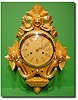 Swedish giltwood wall clock, Circa 1920