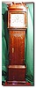 English country style oak and mahogany moonroller longcase clock, circa 1800.
