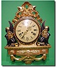 Swedish giltwood wall clock, circa 1920
