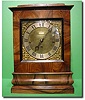 English burr walnut triple fusee quarter chiming bracket clock by "Rippon", London, circa 1890