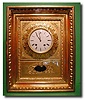 Austrian water gilded wall clock, circa 1830