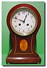 English late Victorian balloon style bracket clock, circa 1890-1900