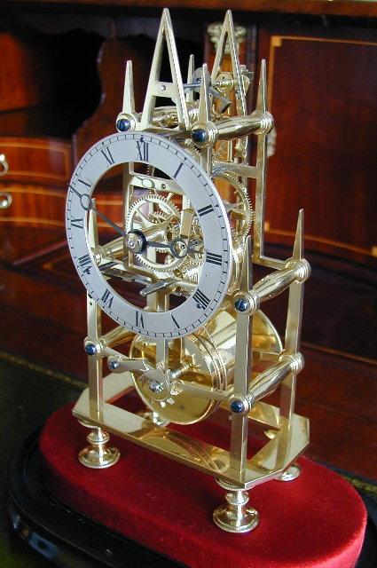 8 day English fusee skeleton clock, Circa 1840 — Antique Clocks Price Guide
