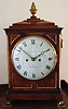 A good regency mahogany chamfer top bracket clock, Cragg, Vauxhaull, Circa 1820