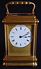 An 8 day giant French carriage timepiece, c.1880; signed Drocourt