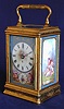 A fine 8 day French repeating carriage alarm clock, Circa 1890, Drocourt no. 10233