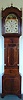 8 day painted dial mahogany long case clock, William Maggs, Axbridge, C. 1840
